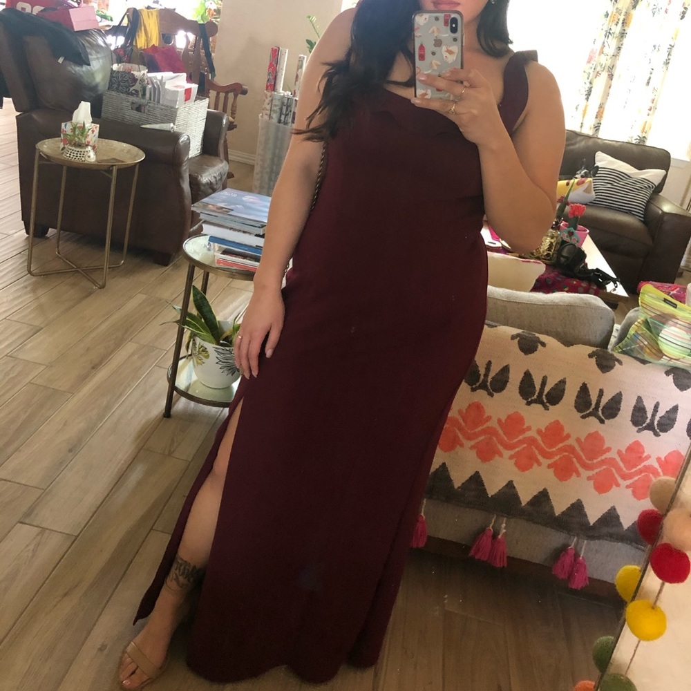 Wine (Cabernet) Formal Bridesmaids’ Dress